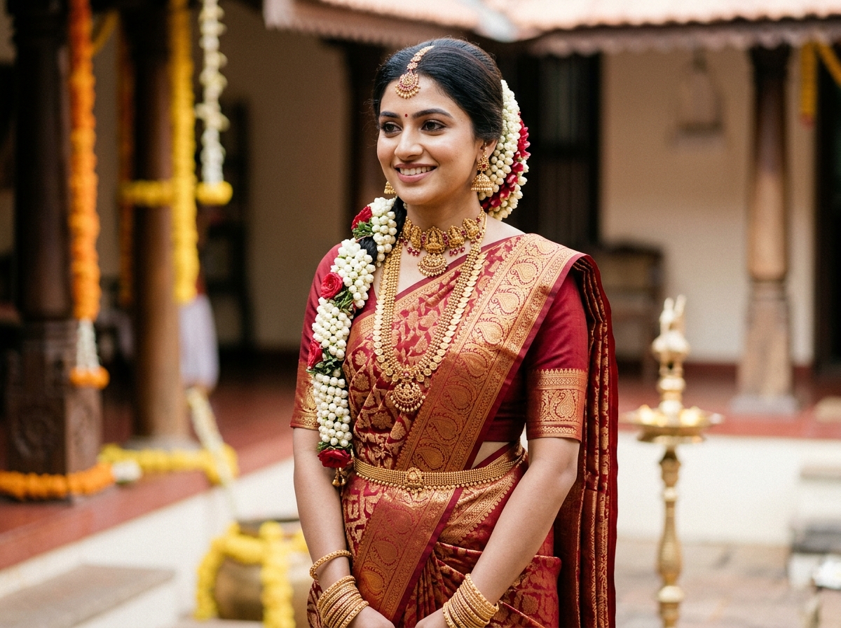Bridal Saree Draping Service