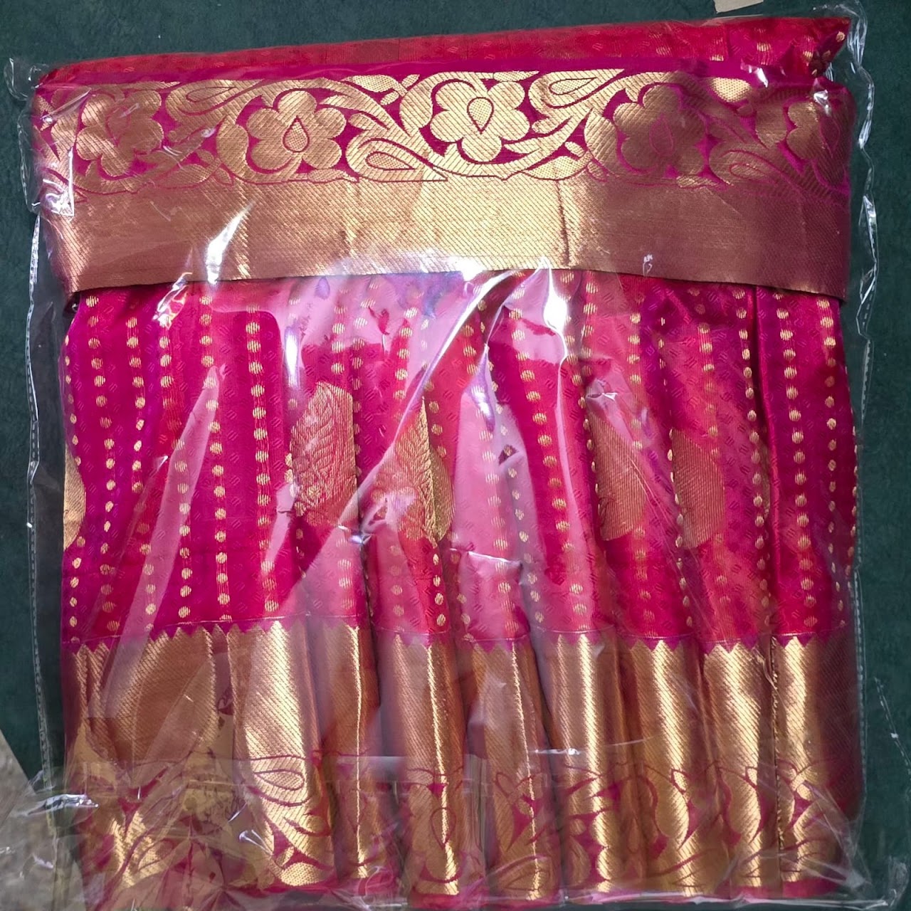 Client Kanjivaram Silk Saree Pleated and Packed